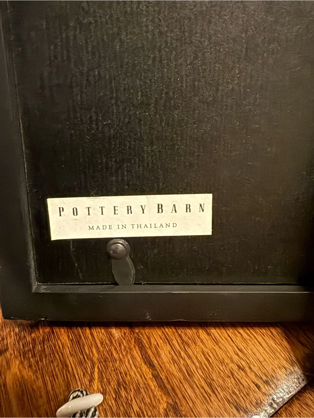 Pottery Barn Gallery Collage Picture Frame Black 4-Opening W/Mat 3x3 Photos